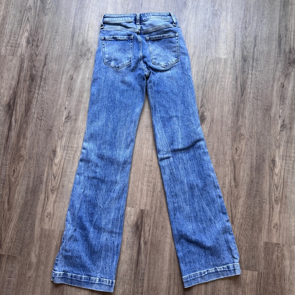 VERVET BY FLYING MONKEY Willa High Rise Trouser Stretch Flare Jean - Sz 25 x 34 - Picture 5 of 14